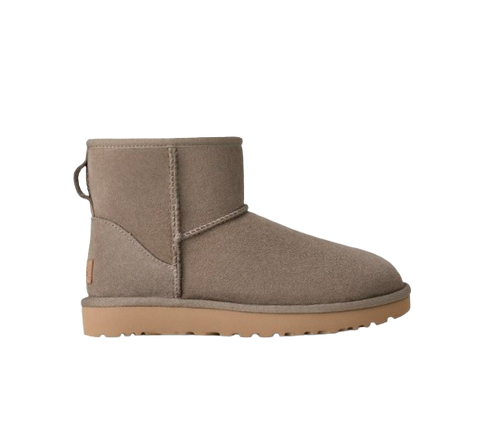 Femme Botte Classic Mini II Gris Galet